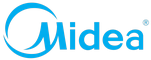 Логотип фирмы Midea в Махачкале
